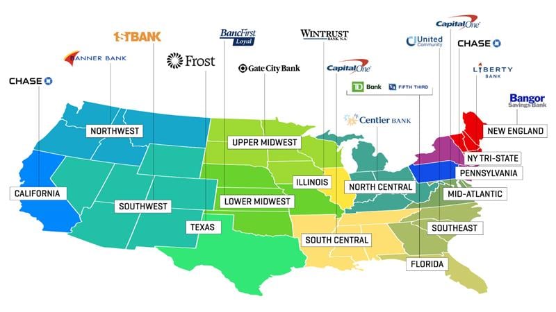 Customers Shaking Hands at a bank|RBS Regional Map By Winner