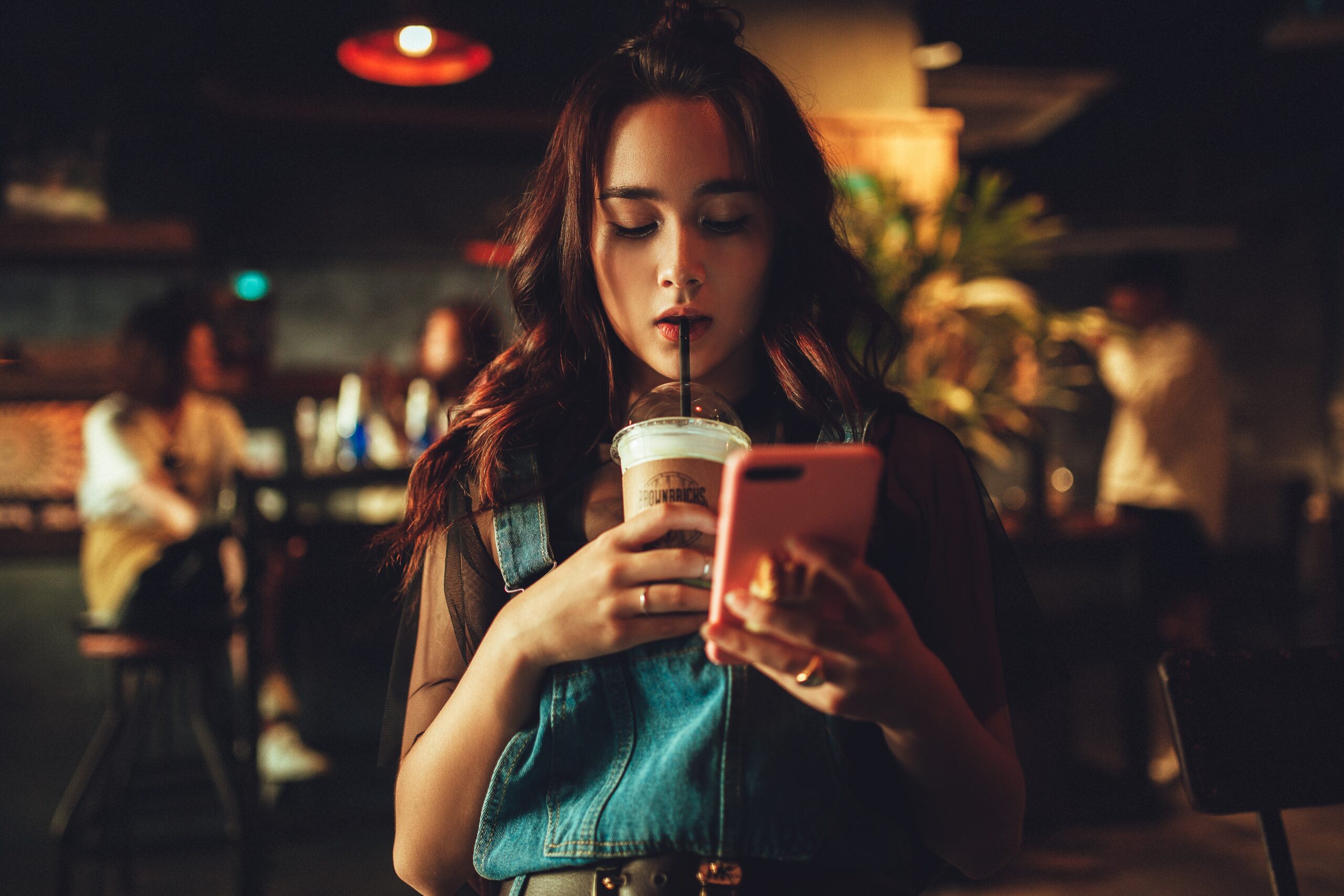 Customer on phone
