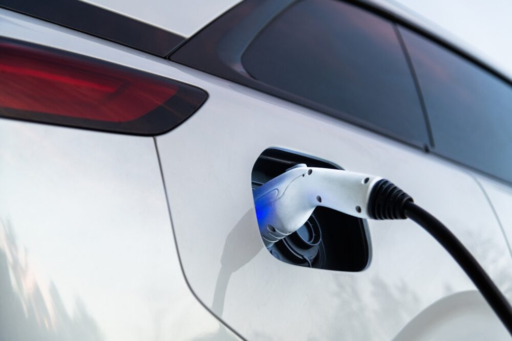 EV charging station for electric car||